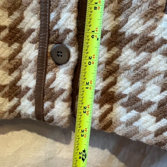 Women's Conrad C petite wool brown/tan/cream blazer sz 14 fall/winter - Picture 8 of 9